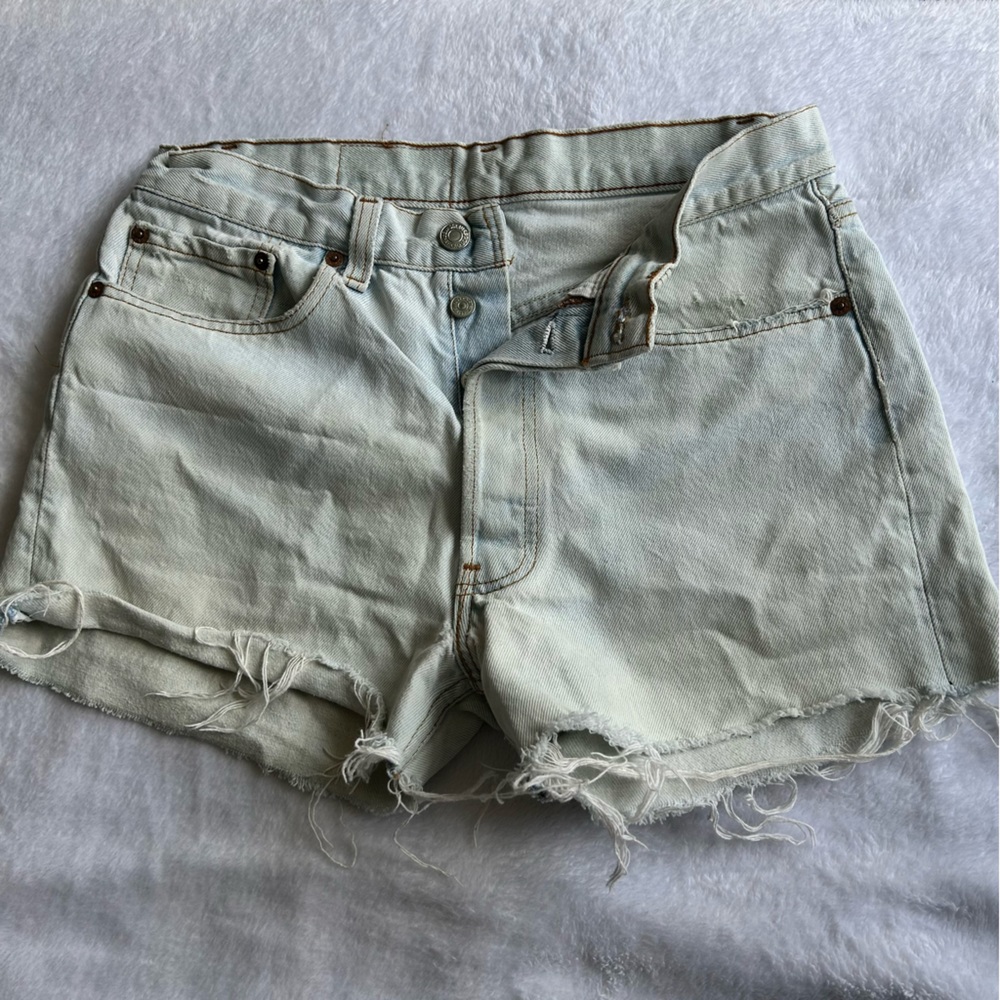 Vintage Levi patch work shorts